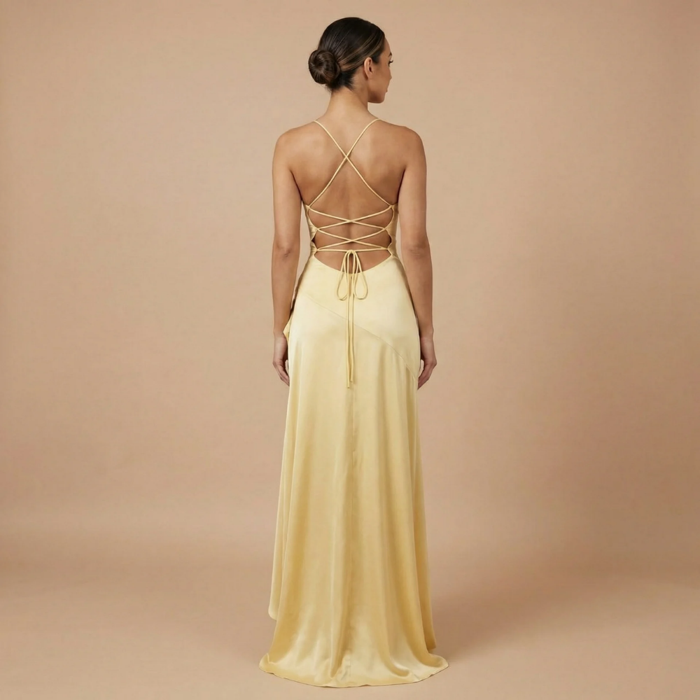 Women's Prom Cowl Neck High Low Maxi Dress - product image 12