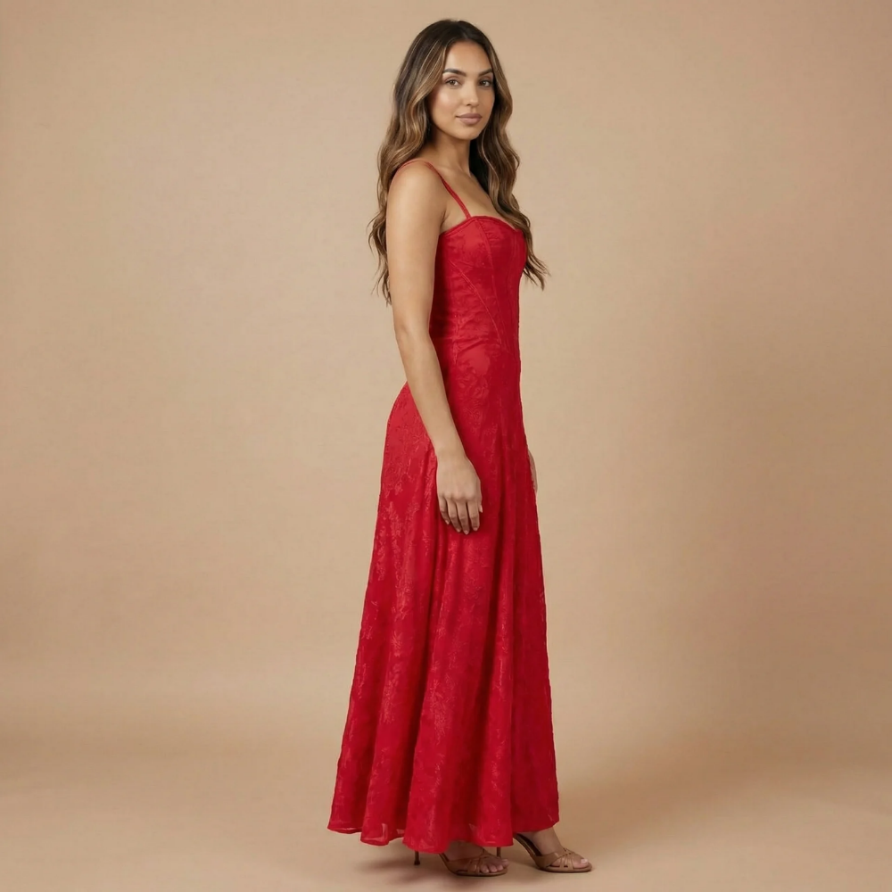 Women's Wedding Guest Floral Corset Maxi Dress - product image 6