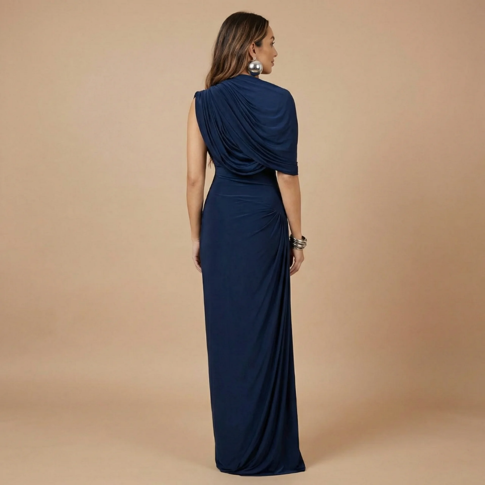 Women's Wedding Guest One Shoulder Maxi Dress - product image 6