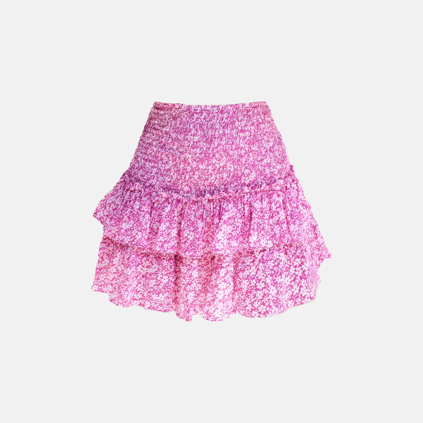 Women's Boho Print Smocked Waist Tiered Mini Skirt - product image 21