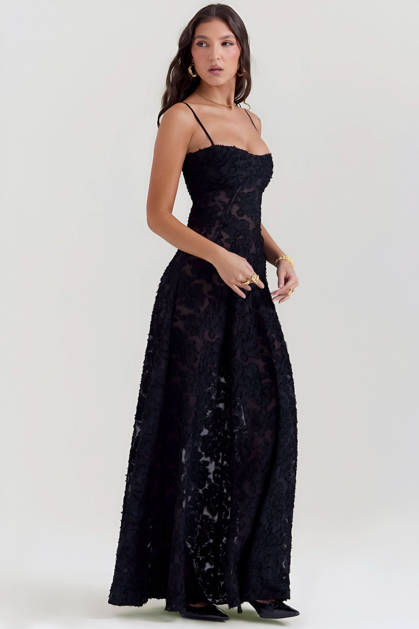 Women's Wedding Guest Floral Lace Maxi Dress - product image 10