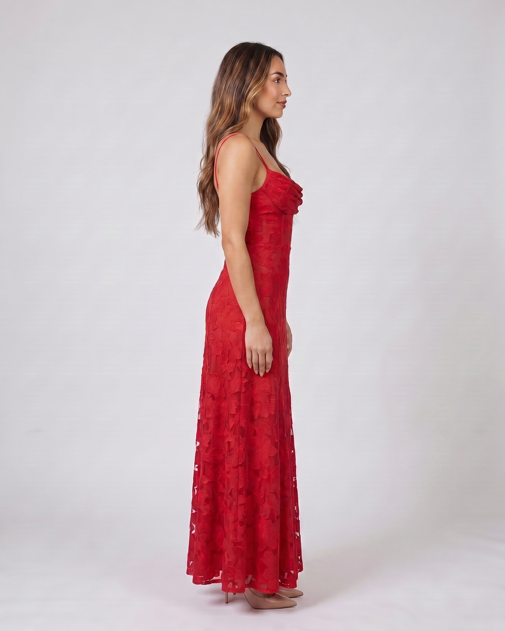 maxi square neck dress Women Floral Lace Square Neck Maxi Dress – Kylies Studio